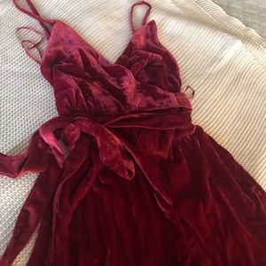 Free People Velvet Jumpsuit